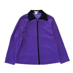 purple zip shirt