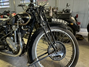 ラッジ500 1127 1931年 ４バルブ ブロンズヘッド ツインポート Rudge-Whitworth 筑波サーキットタイムトンネル １度走行 カーバイトライト 