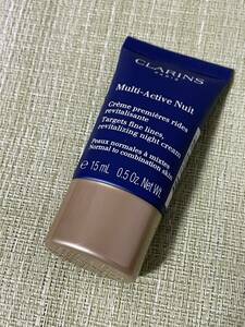 送料込クラランス　Mアクティヴ ナイト クリーム ノーマル/コンビネーション　15ml 新品