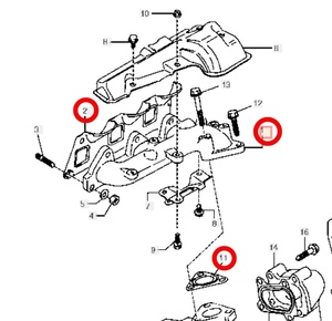 新品 未使用 スズキ純正 ジムニー JA11C JA12W エキゾーストマニホールド エキマニ 排気マニホールド ガスケット2種セット Suzuki Jimny