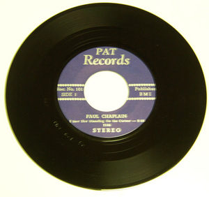 45rpm/ CALDONIA - PAUL CHAPLAIN - I SAW HER STANDING ON THE CORNER /50