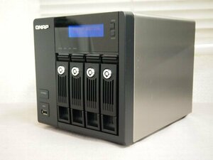 NoS563☆QNAP TS-439 Pro II+ 4ベイNASサーバー HDD欠損につきジャンク！Atom D425 1.8GHz/メモリ1GB/BiosOK/RAID6・5・5+s・10 etc対応☆