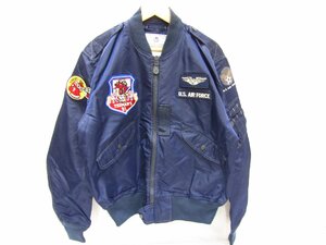 TED COMPANY テッドカンパニー TEDMAN テッドマン L-2B フライトジャケット ネイビー アウター U.S. AIR FORCE 44サイズ 中古品★9300