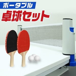 家庭用 卓球 セット ピンポン テーブルテニス ラケット ボール 簡単設置 卓球ネット 玩具 屋内遊具 パーティ ゲーム スポーツ プレゼント