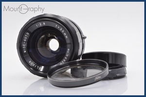 ★良品★ ソリゴール SOLIGOR WIDE-AUTO 35mm F2.8 前後キャップ&レンズフィルター付 M42用 ★完動品★ 同梱可 #sh411