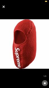 RED Polartec Deep Pile Balaclava ポーラテック バラクラバ 正規店購入 シュプリーム ネックウォーマー Supreme 2017AW マスク 目出し帽