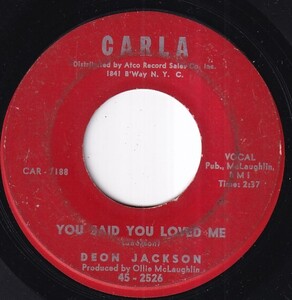 Deon Jackson - Love Makes The World Go Round / You Said You Loved Me (B) SF-X454