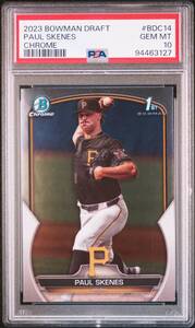 PSA 10 GEM MINT】2023 Bowman Draft [PAUL SKENES (ポール・スキーンズ)] Chrome Prospect Card RC MLB Pirates Rookie of the Year