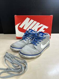 〇 大阪 直接引取り可 和泉市 羽曳野市 NIKE ナイキ SUKETO 2 MID LEATHER 654488 014 レディース スニーカー 25.5cm 靴 グレー 灰色