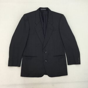 ■YVES SAINT LAURENT イヴサンローラン テーラードジャケット ブレザー シングルボタン ウール ダークグレー メンズ 92-80-170 /0.74kg■