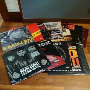 【14枚】ヒップホップのレコード・セット【eminem,run dmc,beatnuts,fat joe,timbaland,dead prez,street smartz,mobb deep】