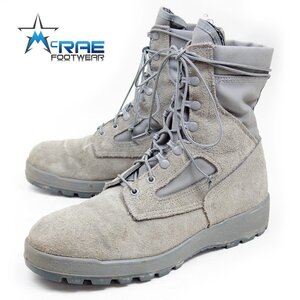 11R表記　McRae　マクレー　Combat Boots　コンバットブーツ　サービスシューズ　革靴　編み上げブーツ　レザー　オリーブ　24.1.19/P12