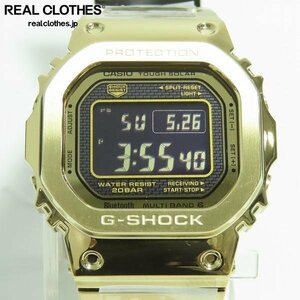 【未使用】G-SHOCK/Gショック フルメタル Bluetooth対応 タフソーラー 反転液晶 ゴールド GMW-B5000GD-9JF /000