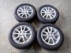 YS14688【送料無料165/65R14】ソリオ ハスラー デリカD:2などに ダンロップ 中古スタッドレス ■14×4.5J 100/4H ET45■1円スタート