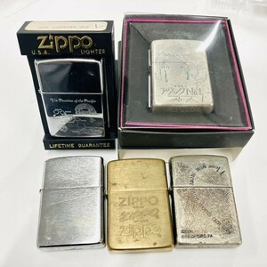 Y305-2222 ▲■ ZIPPO ジッポ 5点 オイルライター ライター 喫煙具 アタックNo.1 ケース付き 火花あり 未使用 Hawaii ハート タバコグッズ