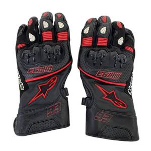 【美品】 alpinestars アルパインスターズ MM93 Twin Ring グローブ XXLサイズ ブラック系/レッド系 黒系/赤系 11617-60