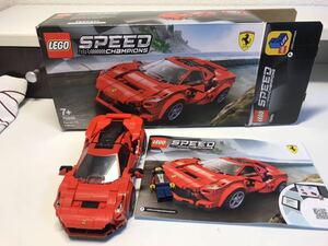 中古　ミニフィグ LEGO 76895 正規品　フェラーリ F8 トリビュート 76895 | スピードチャンピオンズ 　玩具　レゴ 組み立て済み　