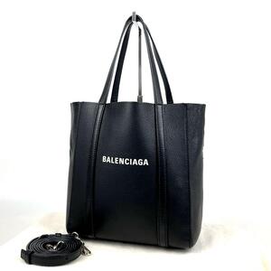 【極美品】BALENCIAGA バレンシアガ エブリデイ 2way トートバッグ ハンドバッグ ショルダーバッグ XS 男女兼用 フォーマル レザー 黒 人気