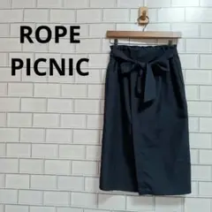 ROPE PICNIC　ロペピクニック　スカート　膝丈　ウエストリボン　ジュン