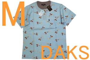 即決●ダックス DAKS 男性用 半袖ヘンリーネックTシャツ（M）№659 新品