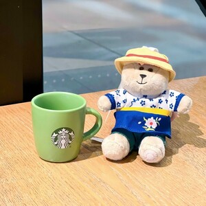 スターバックス　スタバ　STARBUCKS　海外中国　2024 田園シリーズ　ベアリスタmini 　90mlカップセット グリーン