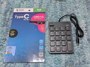 0610u0444　サンワサプライ USBテンキー(Type-Cコネクタ USB2.0) NT-18CUHBK