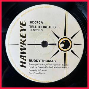 ★美盤！市場高騰！AARON NEVILLE Cover Lovers！Music Works制作！【Ruddy Thomas/Tell It Like It Is/Make Up Your Mind】12inch Hawkeye