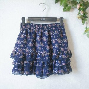 レストローズ LEST ROSE パンツ キュロット ショートパンツ レディース 2 フラワー プリント シースルー