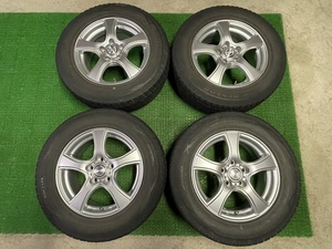 美品 VIOLENTO IS アルファード 16×6.5J ET＋40 PCD114.3 5H トヨタ純正ナット仕様 DUNLOP WINTERMAXX SJ8 215/65R16 ヴェルファイア