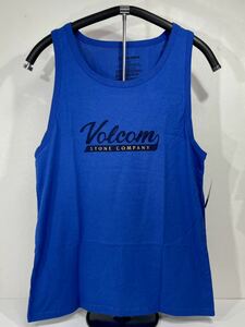 VOLCOM ボルコム A4522103ROY メンズ Sサイズ タンクトップ TankTop ロゴ プリント Logo ロイヤル色 青系色 ヴォルコム 新品 即決 送料無料