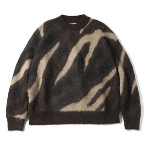 定価53900円 新品 MARKAWARE 24AW BIAS ZEBBRA PATTERN JUMPER アルパカ ゼブラ ニット A24C20SW02C マーカウェア 4