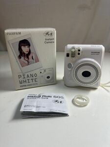 【#kk】【箱付き】FUJIFILM instaxmini 50S チェキ 富士フィルム インスタントカメラ ホワイト