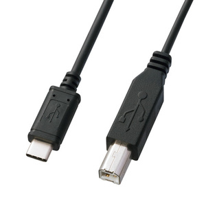 サンワサプライ USB2.0 Type-C-Bケーブル 1m ブラック KU-CB10 /l