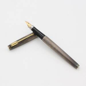 【PARKER パーカー】 ペン先14K 14金 万年筆 STERLING SILVER スターリングシルバー U.S.A. 筆記用具 文房具 筆記未確認