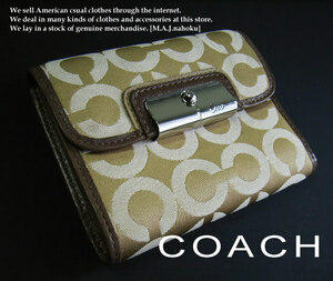 1231新品★COACH コ-チ★財布 オプアート★ダークベージュ★F45112★WOMENS