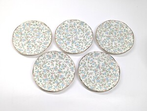 FLORENCE O・D・P　金縁　小皿　豆皿　5枚セット　直径9.5cm×高さ1.5cmぐらいです　未使用品　元箱無し　