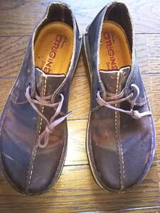 即・送込★Clarks Originals クラークス★良品 デザートトレック ビーズワックス 本革 DESERT TREK BEESWAX LE 36449★濃茶 US8.5(26.5cm)