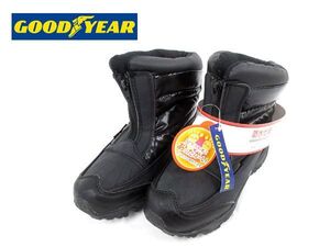 送料300円(税込)■zf270■レディース GOODYEAR 防水防滑あったかブーツ ブラック 23.5cm(柊)【シンオク】