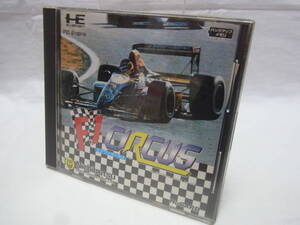 ★PCエンジン HuCARD F1サーカス ケース付き 説明書付き 動作未確認 レトロゲーム レースゲーム 現状★60