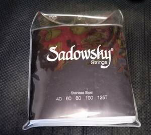 SADOWSKY サドウスキー SBS40B BLACK ベース ステンレス ラウンドワウンド　5弦 .040、.060、.080、.100、.125T