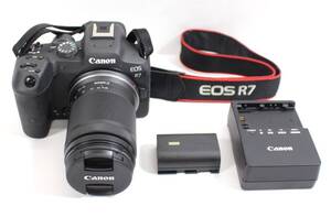 Y6516＃◆中古美品◆キャノン EOS R7 RF-S 18-150mm F3.5-6.3 IS STM レンズキット ブラック