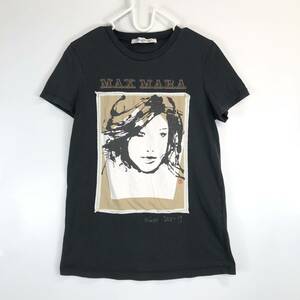 MaxMara マックスマーラ SFILATA　半袖Tシャツ ブラック 2018-19 194611866700 Mサイズ