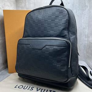 【極美品 近年モデル】ルイヴィトン LOUIS VUITTON バックパック リュック バッグ アヴェニュー ダミエアンフィニ レザー メンズ ビジネス