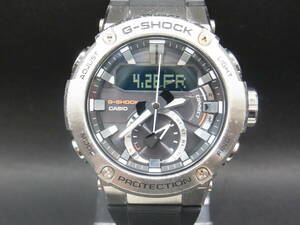 中古腕時計410【CASIO】 GST-B200 Gスチール カーボンコア Bluetooth タフソーラー アナデジ G-SHOCKGショック