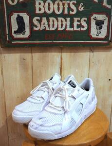 ◆Onitsuka Tiger BIG LOGO TRAINER オニツカタイガー ビッグ ロゴ トレーナー WHITE/WHITE used加工 28㎝◆