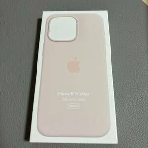 [新品未開封]Apple純正 国内正規品 iPhone 15 Pro Max シリコンケース ライトピンク MagSafe 対応 MT1U3FE/A