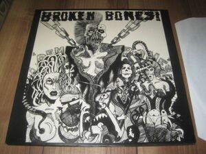 BROKEN BONES ! ブロークン・ボーンズ DEM BONES 英LP FALL OUT 黒盤 プレスミス？ DISCHARGE ディスチャージ