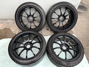 ★1円スタート！ ADVAN Racing RS 9J/10J 中古品 19インチ★