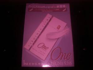 『 バージニアスリム・ワン・メンソール　新登場の案内 』　1997年