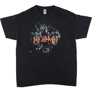 古着 ギルダン GILDAN DEF LEPPARD デフレパード バンドTシャツ バンT メンズL /eaa411549 【SS2409_10%】